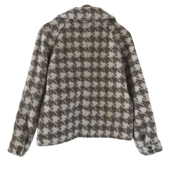 Avec Les Filles Women’s Small Cropped Houndstooth Jacket. Beige And Cream. NWT - Picture 6 of 7